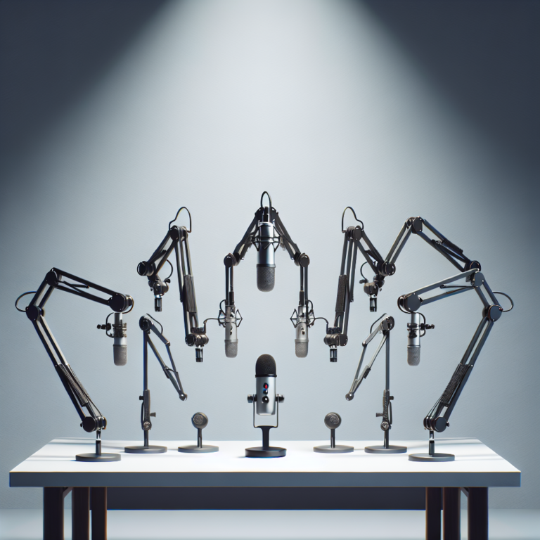 Low-cost Podcast Boom Arms